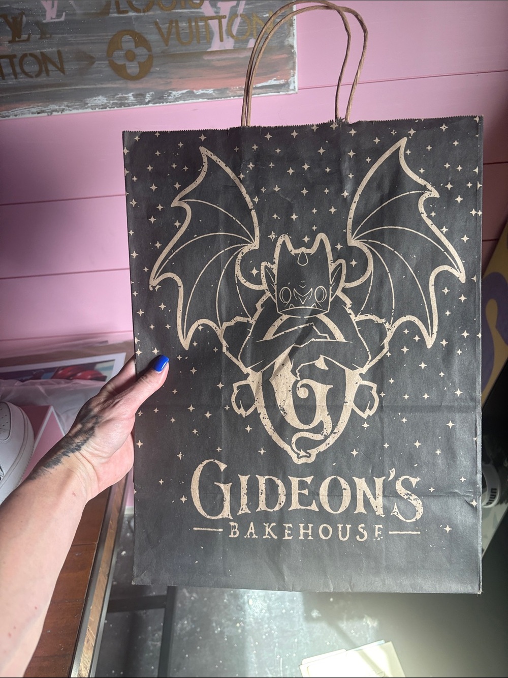 Black Paper Tote Bag